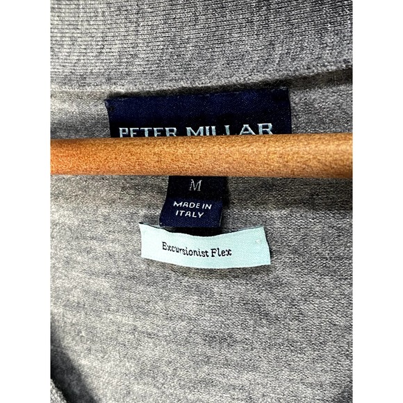 Peter Millar Excursionist Flex Cardigan Size Medium Made in Italy Merino - Picture 4 of 8